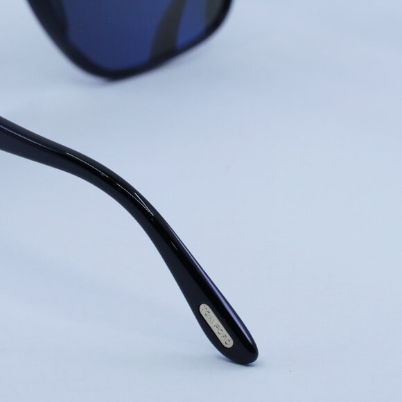 🕶️ New Tom Ford Pierre-02 FT1000 01A Sunglasses - Shiny Black Frame - Picture 6 of 10